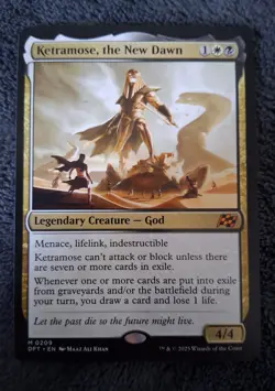 Ketramose, the New Dawn Aetherdrift Regular Card MTG Mythic 0209 Mint - Image 1