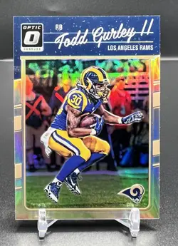 2016 Donruss Optic #53 Todd Gurley II Silver Holo Prizm Los Angeles Rams - Image 1
