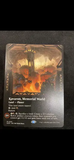 Magic MTG Kavaron, Memorial World EOE 0281 Borderless Mythic - NM condition - Image 1