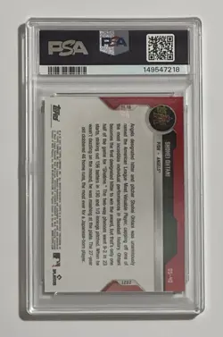 2021 Topps NOW Offseason #OS-40 Shohei Ohtani | PSA GM 10 - 2021 AL MVP - Image 2