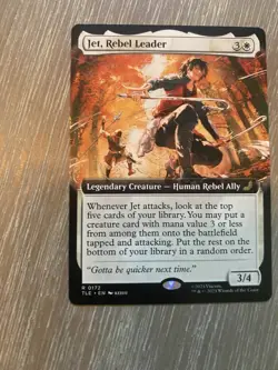 🔮 MTG: Jet, Rebel Leader - Extended Art : Avatar the Last -SHIPS INSTANTLY - Image 1