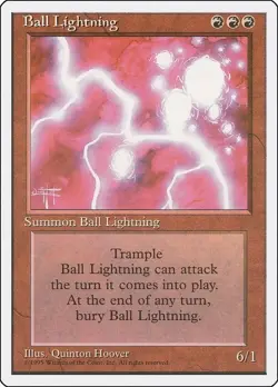 1 MTG MP English Ball Lightning Fourth Edition MTG - Image 1
