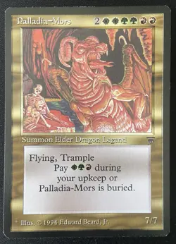 Palladia-Mors Magic The Gathering Legends 1994 Mtg Vintage Dragon Creature NM - Image 1