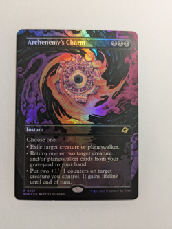 Archenemy's Charm Borderless - R 0307 - Edge of Eternities FOIL MtG - Image 1