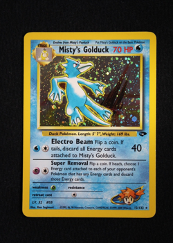 Pokemon Misty's Golduck 12/132 Holo Gym Challenge (Moderately Played) - Image 1