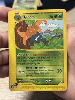 Gloom 49/147 Aquapolis Non Holo Pokemon TCG Vintage WOTC HP/DMG - Image 1