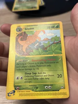 Gloom 49/147 Aquapolis Non Holo Pokemon TCG Vintage WOTC HP/DMG - Image 2