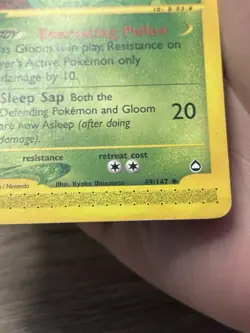 Gloom 49/147 Aquapolis Non Holo Pokemon TCG Vintage WOTC HP/DMG - Image 5