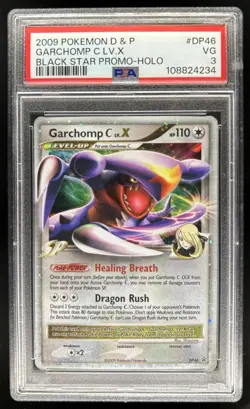 2007 Pokemon Diamond & Pearl Black Star Promos Garchomp C LV.X #DP46 PSA 3 - Image 1