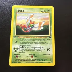 1st Edition Yanma - 36/75 - Neo Discovery Non Holo Rare Vintage Pokemon LP+ - Image 1