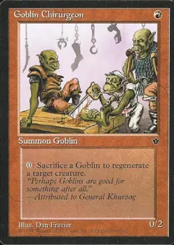 Goblin Chirurgeon (2) - Medium Play MTG Fallen Empires - Image 1