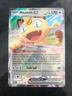 Meowth EX 62/88 : Double Rare - Perfect Order (POR) Pokemon TCG MINT - AUCTION - Image 1