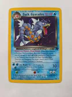 2000 Pokemon Team Rocket Dark Gyarados Holo #8/82 Lp - Image 1