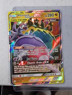 Pokemon TCG Naganadel & Guzlord GX Tag Team 158/236 SM Cosmic Eclipse - Image 1