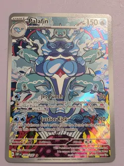 Pokemon TCG Palafin 200/197 Obsidian Flames Holo Illustration Rare Full Art - Image 1