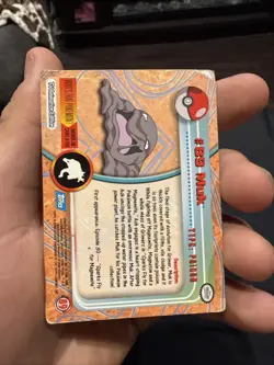 Muk #89 2000 Topps Pokemon TV Animation Edition - Image 2