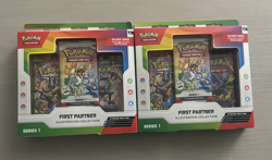 Two (2) New Sealed Pokemon TCG First Partner Illustration Collection Series 1 - Image 1