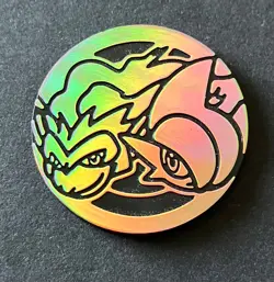 Gallade Infernape Pokemon Coin Gold Silver Token Sinnoh Platinum RARE SHINY - Image 1