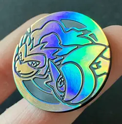Gallade Infernape Pokemon Coin Gold Silver Token Sinnoh Platinum RARE SHINY - Image 3