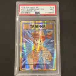 Pokemon Misty's Determination Full Art Holo Evolutions 108/108 PSA 9 - Image 1