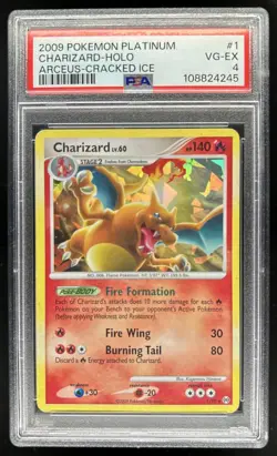 2009 Pokemon Platinum Arceus Charizard Promos Holo #1/99 PSA 4 - Image 1