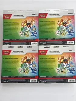 4 pack Pokemon First Partner Illustration Collection Series 1 Sealed NEW - Image 2