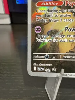 Alakazam 009 (✨Pokemon Center Stamped✨) Promo Holo NM - SHIPS FAST 🔥💨 - Image 4