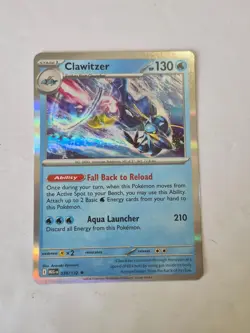 Clawitzer 038/132 Rare Mega Evolution Pokemon Holo Near Mint - Image 1