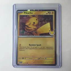⚡Pikachu 051/162 NM Stamped 2026 Pokemon Day 30th Anniversary Promo Cosmos Holo - Image 1