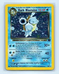 Pokemon tcg Team Rocket Dark Blastoise Lightly played Swirl!🔥 - Image 1