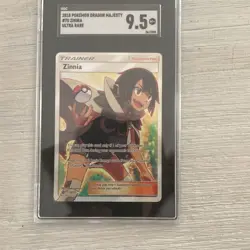 Pokemon TCG 2018 Dragon Majesty Zinnia 70/70 Ultra Rare Full Art SGC 9.5 - Image 1