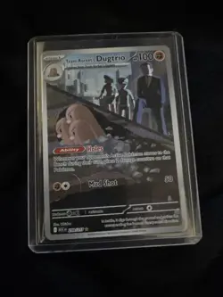 Team Rockets Dugtrio 239/217 - Pokemon TCG - Ascended Heros Illustration Rare - Image 1