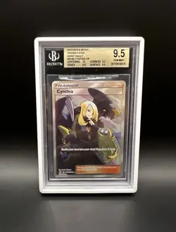 Pokemon TCG Cynthia SV82/SV94 Hidden Fates Shiny Vault Shiny Holo Rare BGS 9.5 - Image 1