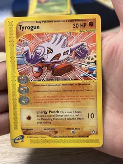Pokemon Tyrogue Aquapolis 63/147 Regular TCG LP - Image 1