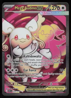 Mega Audino ex 253/217 Full Art Ultra Rare Ascended Heroes Pokemon English NM - Image 1