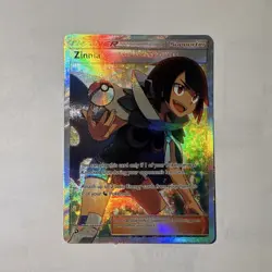 Pokemon TCG Zinnia Full Art Holo Ultra Rare Trainer Dragon Majesty 70/70 - Image 3