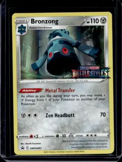 2019-2023 Pokemon SWSH Black Star Promos Bronzong #SWSH091 - Image 1