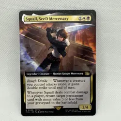 MTG - Squall, SeeD Mercenary (Extended Art) Final Fantasy Regular NM Pack Fresh - Image 1