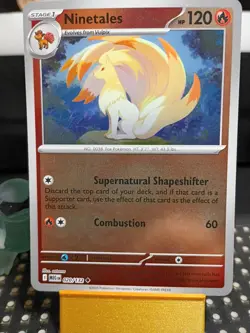 Pokemon Ninetales 020/132 Me01 Mega Evolution Reverse Holo 120 HP Uncommon - Image 1