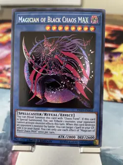 Yu-Gi-Oh Magician of Black Chaos Max TN19-EN002 Secret Rare Limited Edition - Image 1