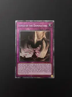 2026 YUGIOH RARITY RA05 1ST ED STARLIGHT RARE SONGS OF THE DOMINATORS NM - Image 1