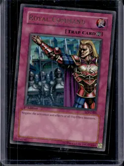 2003 Yu-Gi-Oh Labyrinth of Nightmare 1st Edition Royal Command #LON-080 - Image 1