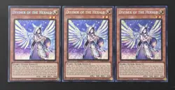 2026 YUGIOH RARITY RA05 1ST ED SECRET RARE DIVINER OF THE HERALD X3 NM SET - Image 1