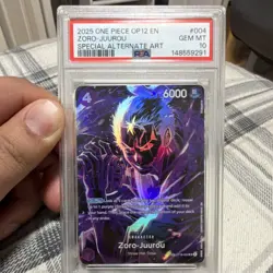 One Piece OP12 Zoro-Juurou Special Alternate Art PSA 10 ST18-004 English - Image 1