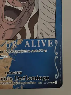 Donquixote Doflamingo ST03-009 Wanted Poster SP Rare One Piece English-Clean - Image 4