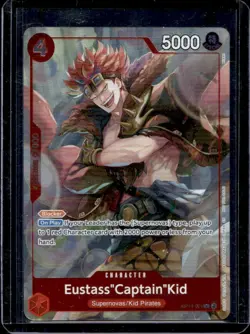 2026 One Piece Azure Sea's Seven Eustass "Captain" Kid Rare #OP14-014 - Image 1