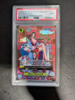 2026 ONE PIECE OP14 EB04 #112 The Azure Sea's Seven Boa Hancock SP PSA 9 - Image 1