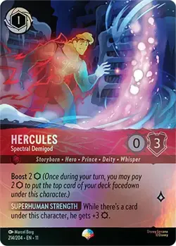 Hercules - Spectral Demigod EPIC 214/204 HOLOFOIL Winterspell Disney Lorcana - Image 1