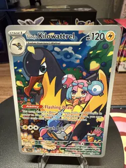 Iono's Kilowattrel Illustration Rare SV09: Journey Together 163/159 NM - Image 1