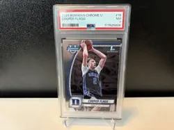 2024 Bowman Chrome U Cooper Flagg #16 RC NM PSA 7 - Image 1